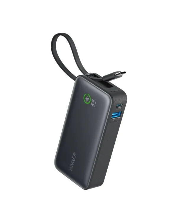 Anker Nano Power Bank With Built-In USB-C 10,000mAh 30W - Black | A1259H11