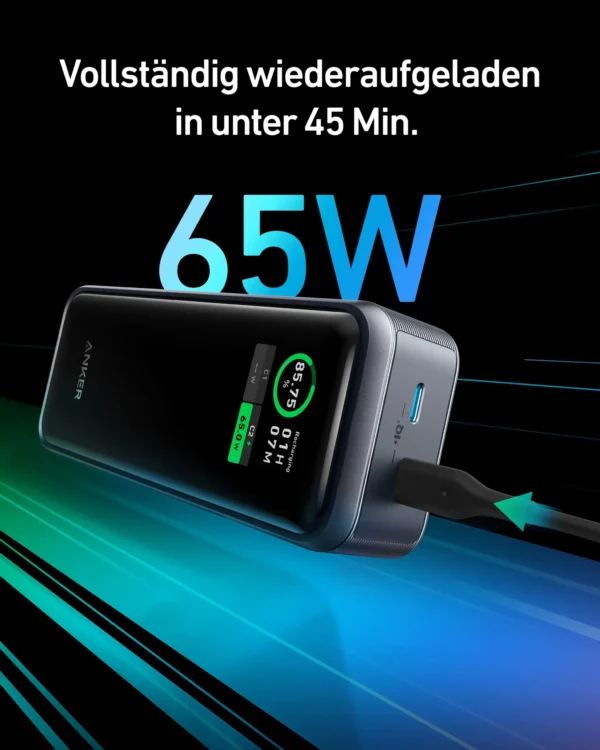 Anker Prime Power Bank 12,000mAh 130W - Black | A1335011