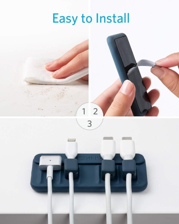 Anker Magnetic Cable Holder - Blue | A8891H31 - Image 3