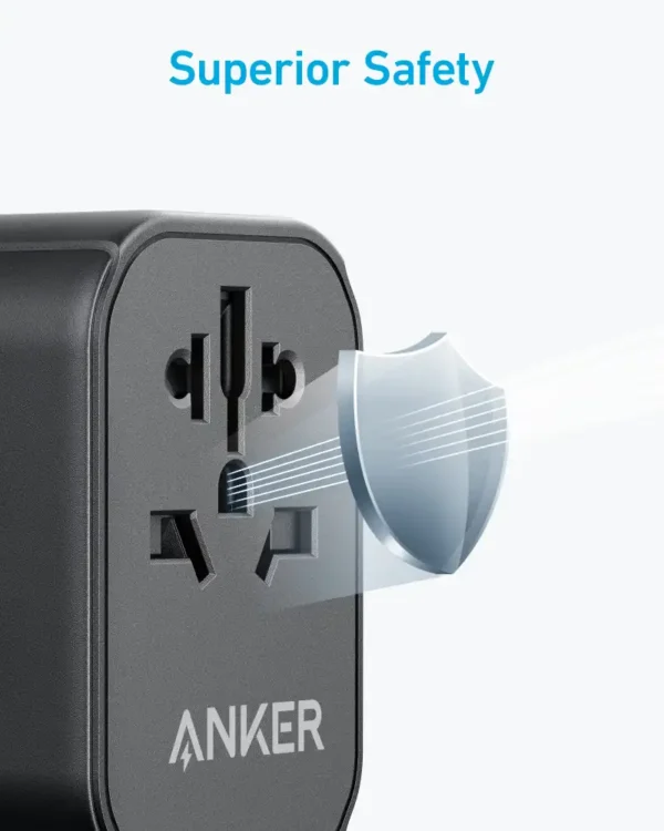 Anker 312 PowerExtend USB-C Travel Adapter 30W - Black | A9212K11 - Image 4