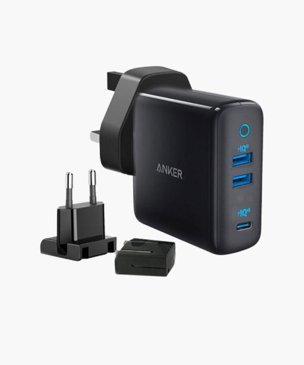 Anker PowerPort III 3-Ports 65W Wall Charger - UN (excluded CN, Europe) - three plug version, Black