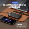 10000 mAh UGREEN 10000mAh Mini Quick Charging 20W Power Bank Black- باور بانك يوجرين 10000 ملي امبير