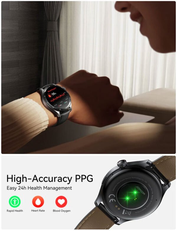 Joyroom JR-FC2 pro Classic Smart Watch - blackStrap