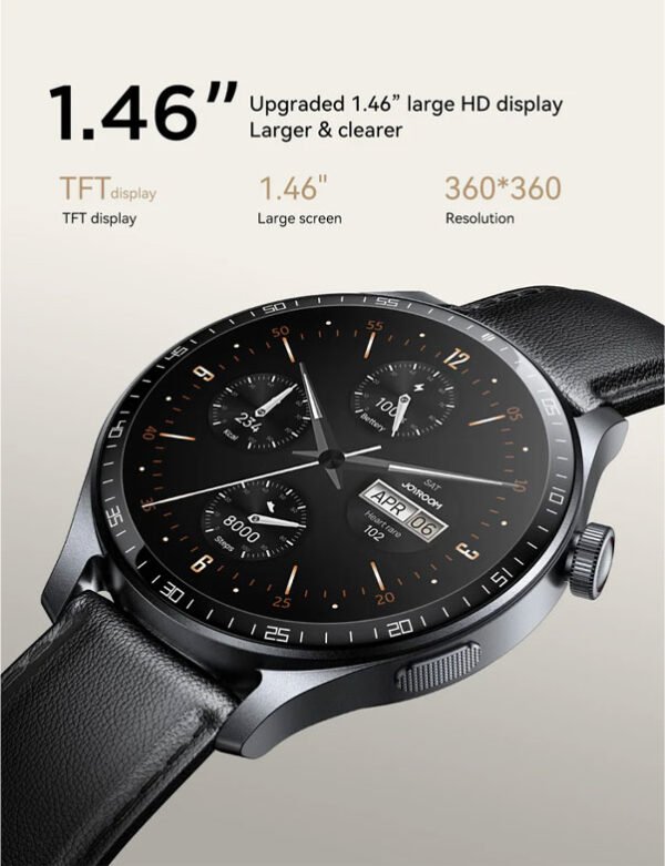 Joyroom JR-FC2 pro Classic Smart Watch - blackStrap