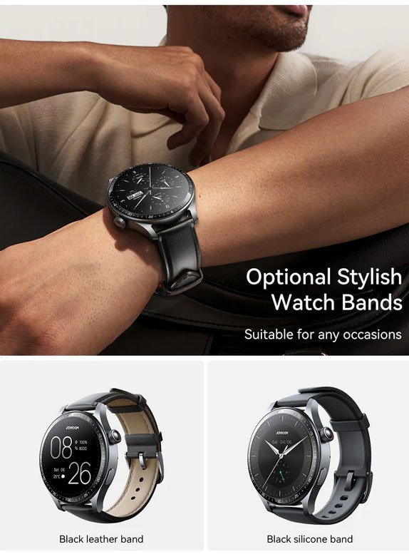 Joyroom JR-FC2 pro Classic Smart Watch - blackStrap